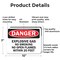 Signmission Explosive Gas No Smoking or Open Flames Within 20 Feet Danger Sign, Al, 10in W x 7in L, 2PK OS-2PACK-DS-A-710-L-19349 - alternate 2